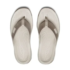 Women KEEN Slip-Ons<Women'S Kona Leather Flip-Flop | Brindle/Silver Birch