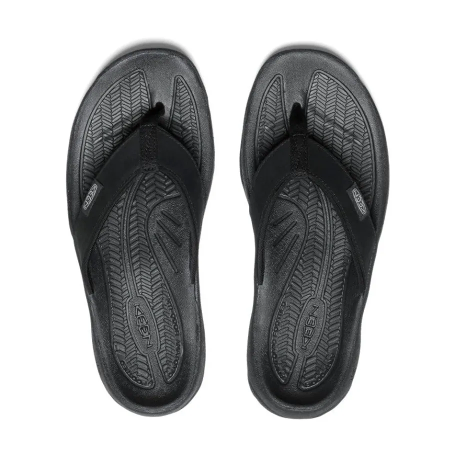 Women KEEN Slip-Ons<Women'S Kona Leather Flip-Flop | Black/Vapor