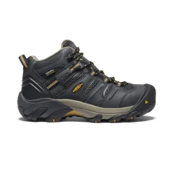 Women KEEN Work Boots & Shoes<Women'S Lansing Waterproof Mid (Steel Toe) | Raven/Tawny Olive