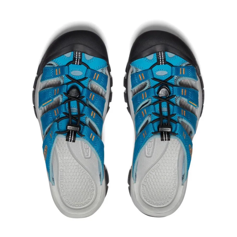 Women KEEN Slip-Ons<Women'S Newport Slide | Fjord Blue/Iceland Poppy