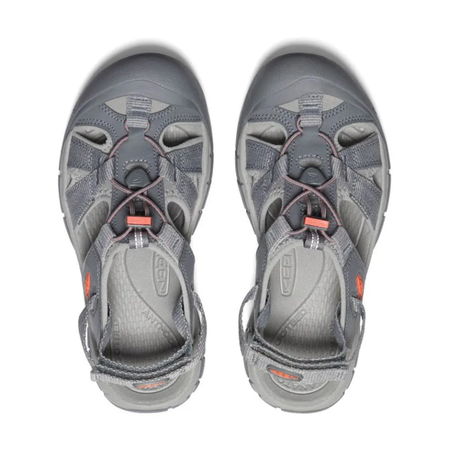 Women KEEN Sandals<Women'S Ravine H2 Sandal | Steel Grey/Coral