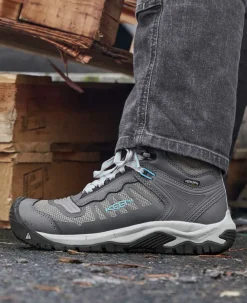 Women KEEN Work Boots & Shoes<Women'S Reno Kbf Waterproof Mid (Soft Toe) | Magnet/Ipanema