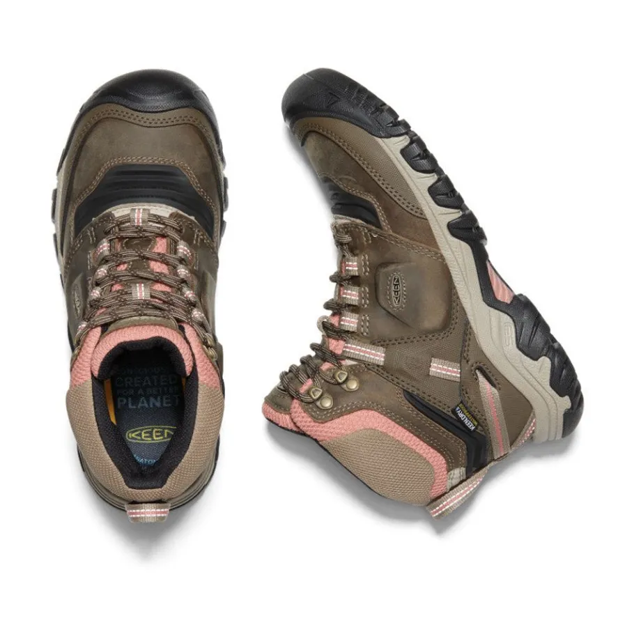 Women KEEN Boots<Women'S Ridge Flex Waterproof Boot | Timberwolf/Brick Dust