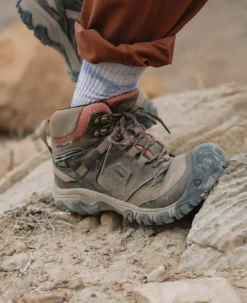 Women KEEN Boots<Women'S Ridge Flex Waterproof Boot | Timberwolf/Brick Dust