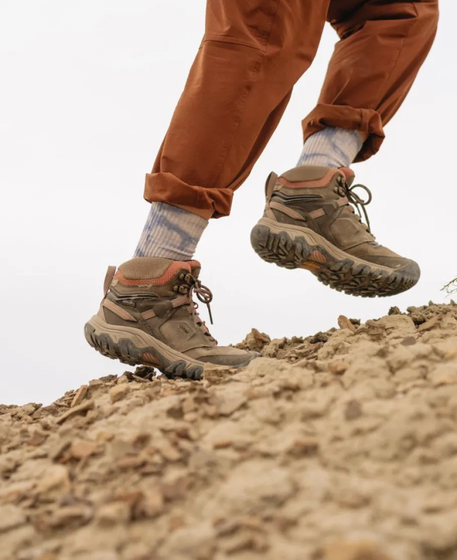 Women KEEN Boots<Women'S Ridge Flex Waterproof Boot | Timberwolf/Brick Dust