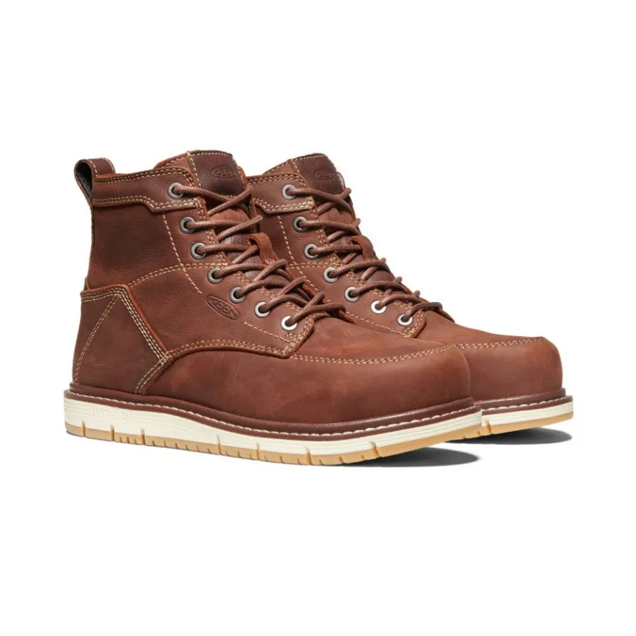 Women KEEN Work Boots & Shoes<Women'S San Jose 6" Boot (Aluminum Toe) | Gingerbread/Gum