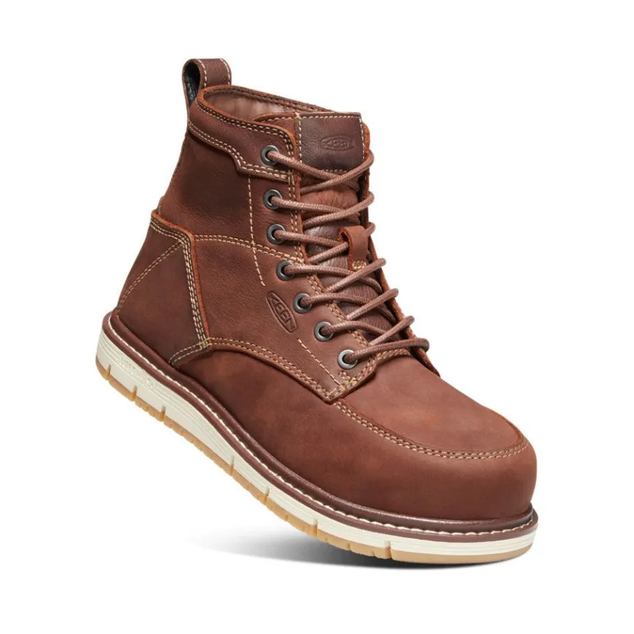 Women KEEN Work Boots & Shoes<Women'S San Jose 6" Boot (Aluminum Toe) | Gingerbread/Gum