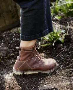 Women KEEN Work Boots & Shoes<Women'S San Jose 6" Boot (Soft Toe) | Gingerbread/Off White