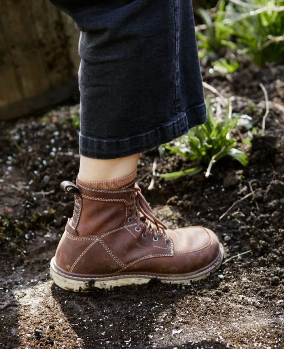 Women KEEN Work Boots & Shoes<Women'S San Jose 6" Boot (Soft Toe) | Gingerbread/Off White