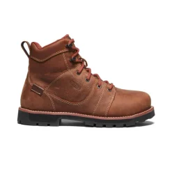 Women KEEN Work Boots & Shoes<Women'S Seattle 6" Waterproof Boot (Aluminum Toe) | Gingerbread/Black