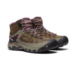 Women KEEN Boots<Women'S Targhee Iii Waterproof Mid | Weiss/Boysenberry
