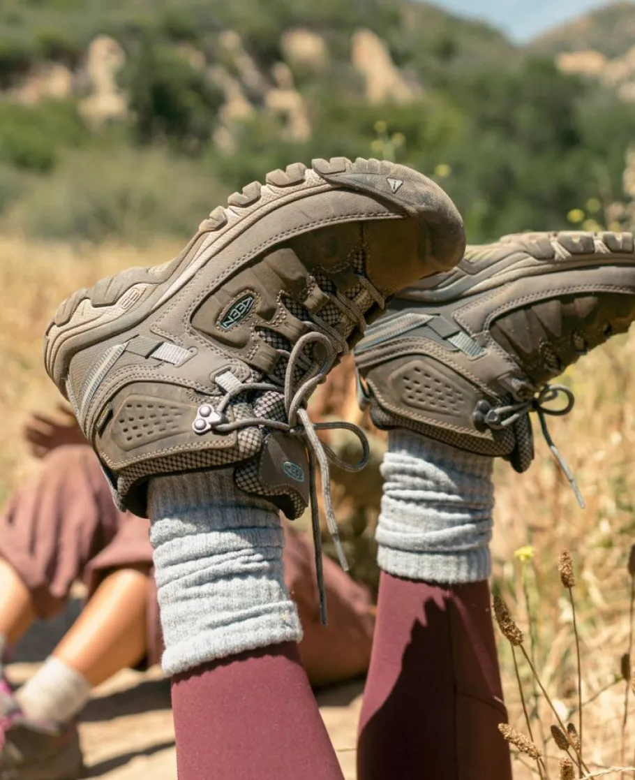 Women KEEN Boots<Women'S Targhee Iii Waterproof Mid | Weiss/Boysenberry