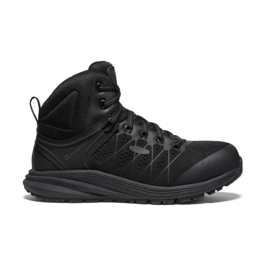 Women KEEN Work Boots & Shoes<Women'S Vista Energy Mid Int Met (Carbon-Fiber Toe) | Black/Raven