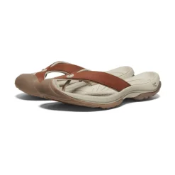 Women KEEN Slip-Ons<Women'S Waimea Leather Flip-Flop | Sorrel Horse/Plaza Taupe