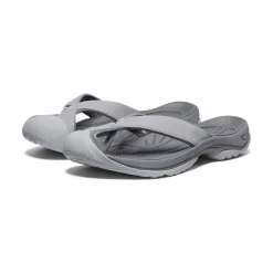 Women KEEN Slip-Ons<Women'S Waimea Leather Flip-Flop | Alloy/Black