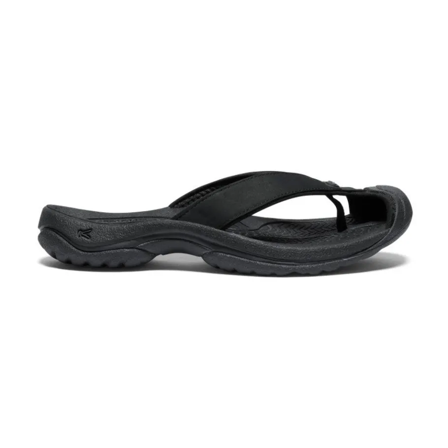 Women KEEN Slip-Ons<Women'S Waimea Leather Flip-Flop | Black/Black