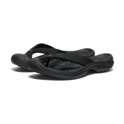 Women KEEN Slip-Ons<Women'S Waimea Leather Flip-Flop | Black/Black