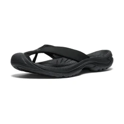 Women KEEN Slip-Ons<Women'S Waimea Leather Flip-Flop | Black/Black