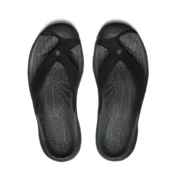 Women KEEN Slip-Ons<Women'S Waimea Leather Flip-Flop | Black/Black