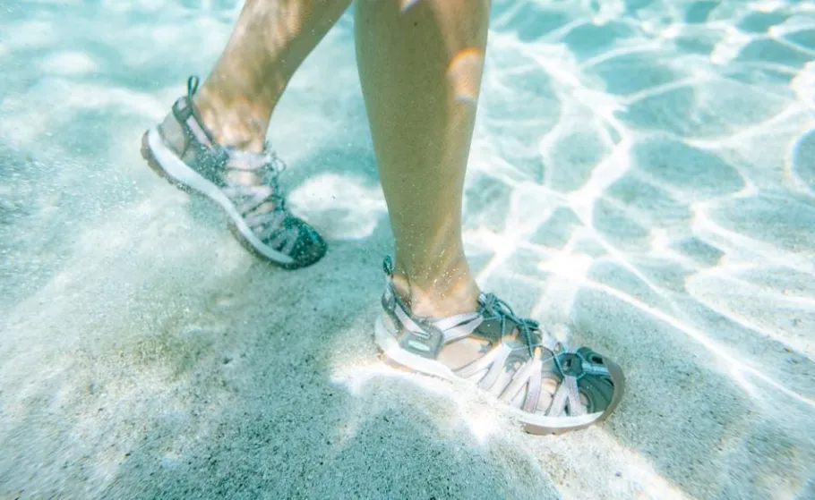 Women KEEN Sandals<Women'S Whisper | Granite Green/Peach Parfait