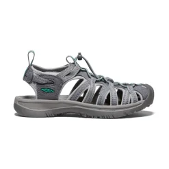 Women KEEN Sandals<Women'S Whisper | Medium Grey/Peacock Green