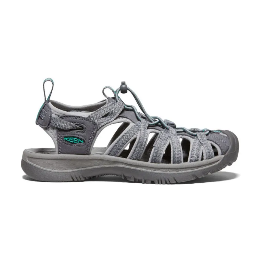Women KEEN Sandals<Women'S Whisper | Medium Grey/Peacock Green