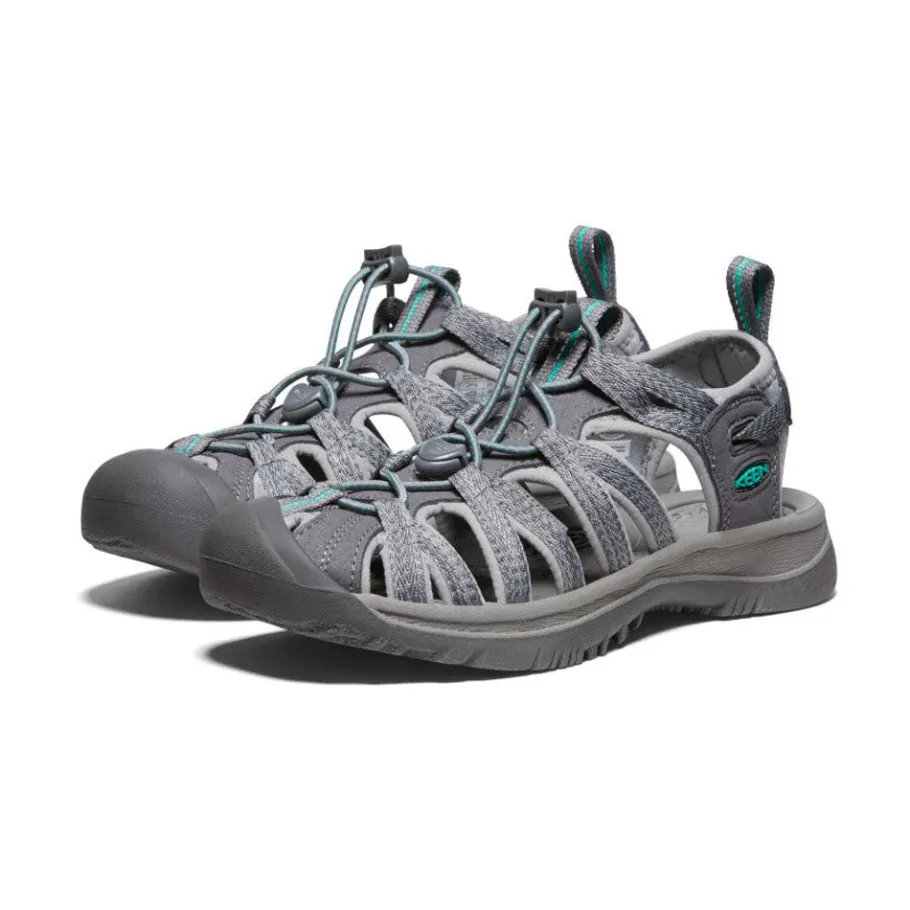 Women KEEN Sandals<Women'S Whisper | Medium Grey/Peacock Green