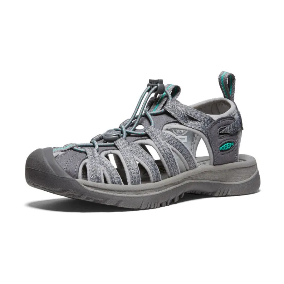 Women KEEN Sandals<Women'S Whisper | Medium Grey/Peacock Green