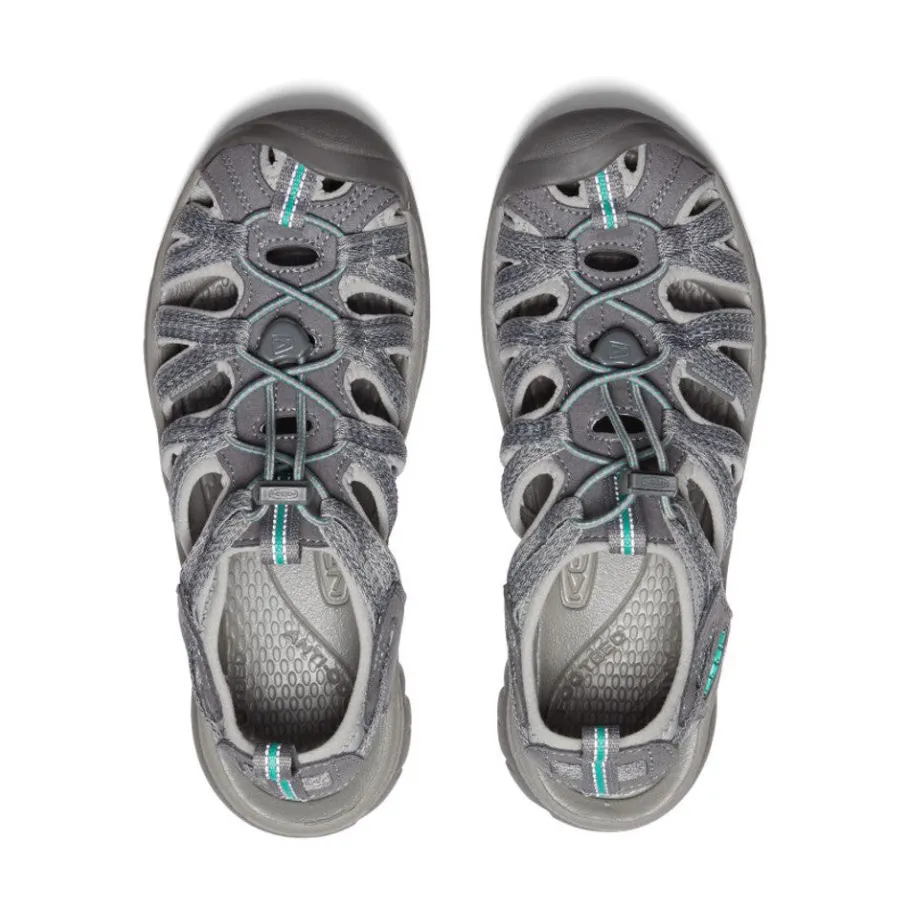 Women KEEN Sandals<Women'S Whisper | Medium Grey/Peacock Green
